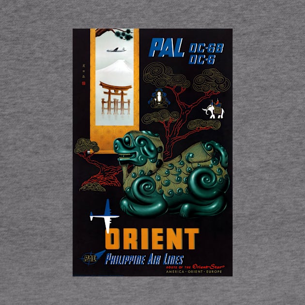 Vintage Travel Poster  Philippines Philippine air lines Orient Star by vintagetreasure